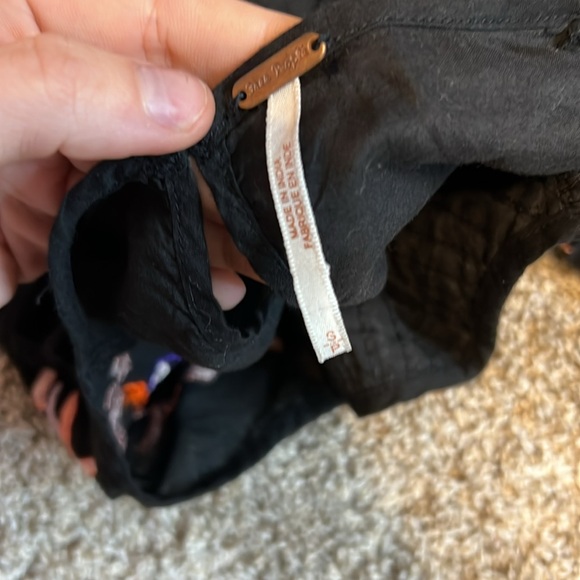 FREE PEOPLE Pavlo Ruffle Mini Dress Black size small - Picture 4 of 9